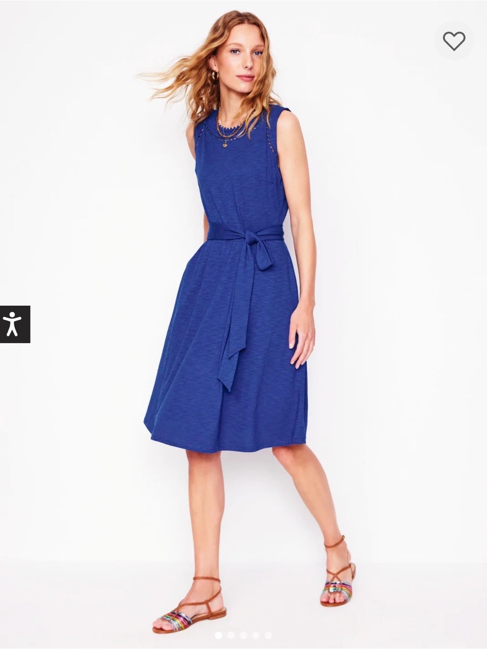 NWOT Boden Mila Trim Short Jersey Dress